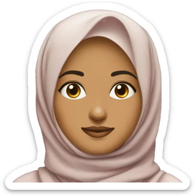 Hijabi-eyeroll-her-eyes-looking-up- sticker