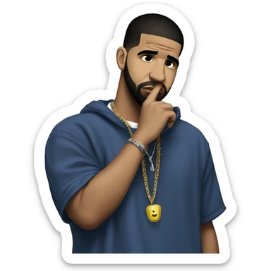 rapper drake sad sticker
