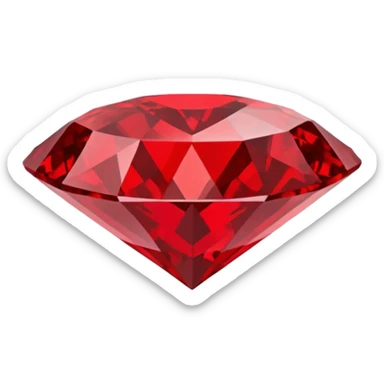 Red diamond with "RED" written on its front sticker