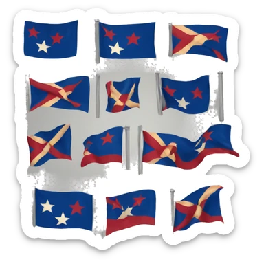 Minnesota flag sticker