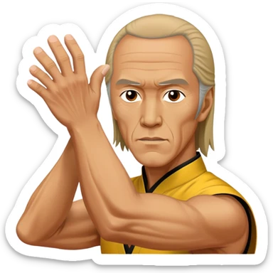 David Carradine kung fu sticker