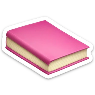 Pink book sticker