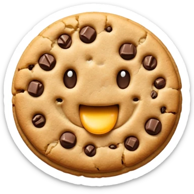 Cookie bite sticker