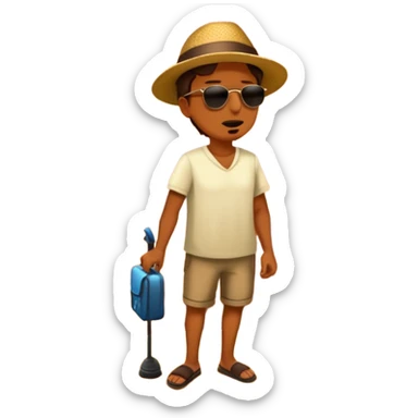 Standing on top of desert mountain sticker