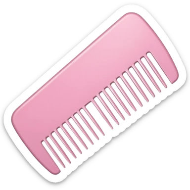 light pink comb sticker