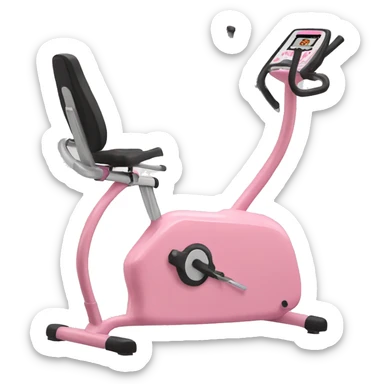 Pink exercise machine  sticker