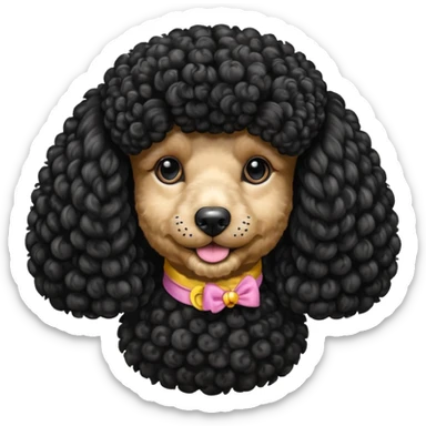 Poodle Rosa sticker