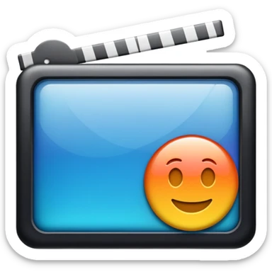 mac os icon physical film cinema sticker