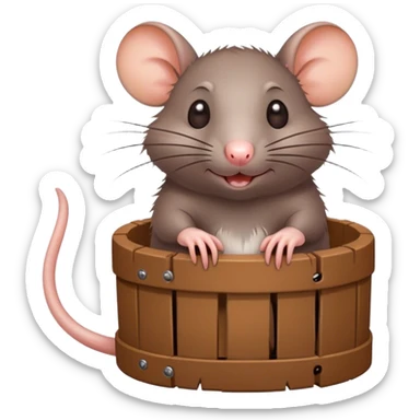 Rat stuck in a trap of friendship sticker