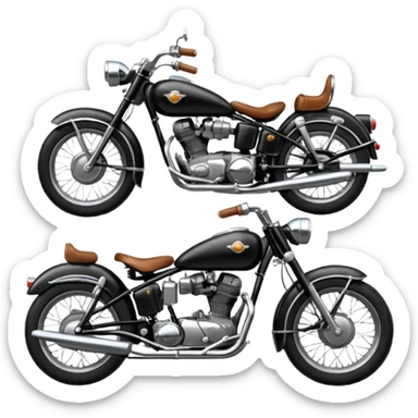 classic cruiser motorcycle sticker