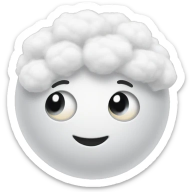 a cotton ball sticker