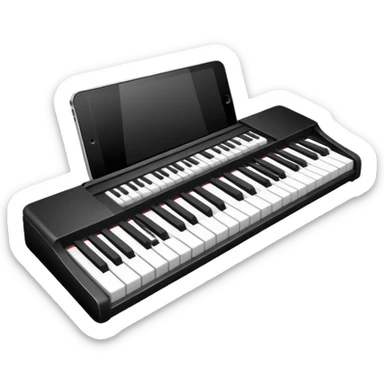Teclado música básico sticker
