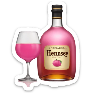 Pink Hennessy  sticker