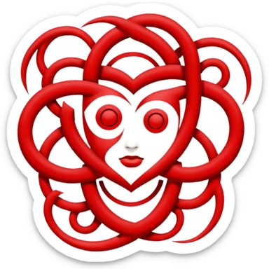 Gaara's sign in Naruto that means love sticker