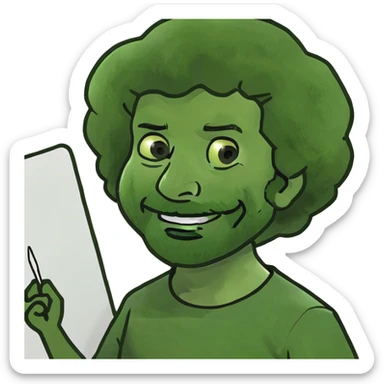bob ross sticker
