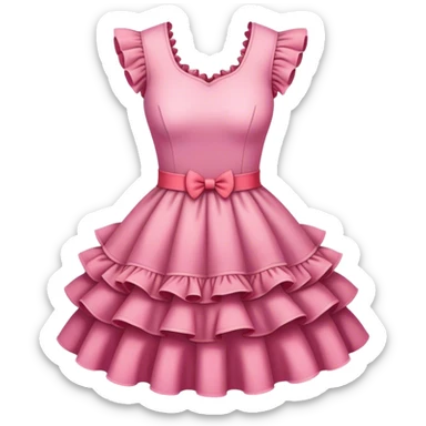 dress ruffles realistic  sticker