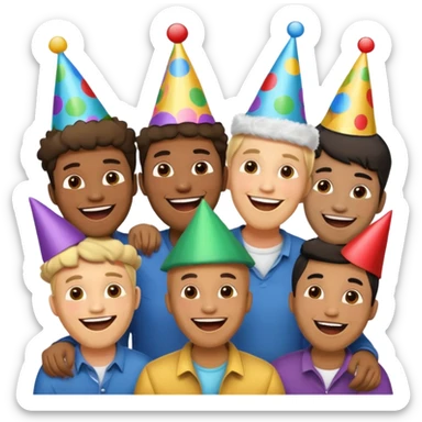 group of men sticker