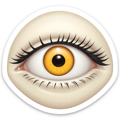 White only Eye,s sticker