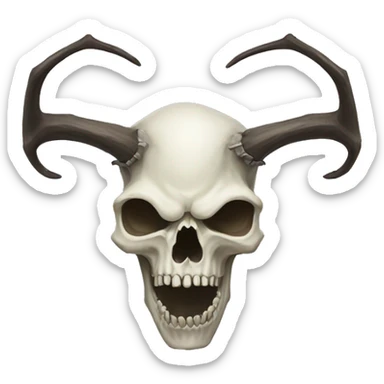 Wendigo Skull sticker