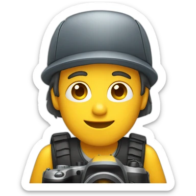 Male photographer sticker