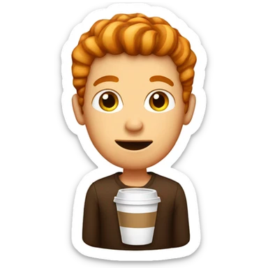 Ginger coffee  sticker