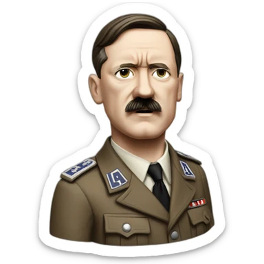 adolf hitler chelsea fc sticker