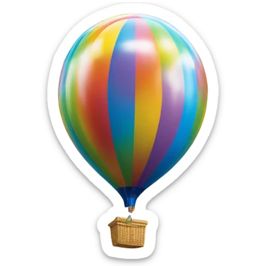 Ballon with letters of “about time “ sticker