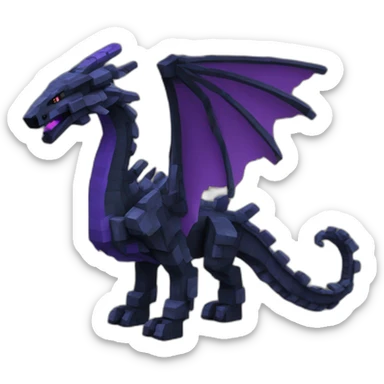 Ender dragon minecraft sticker