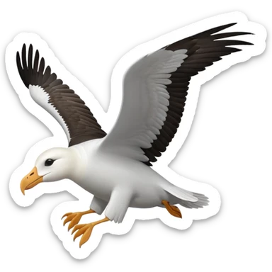 Albatross flying sticker