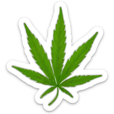 Weed joint sticker