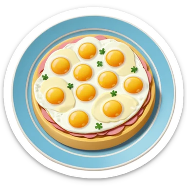 Toki Doki SPAM and eggs plate sticker