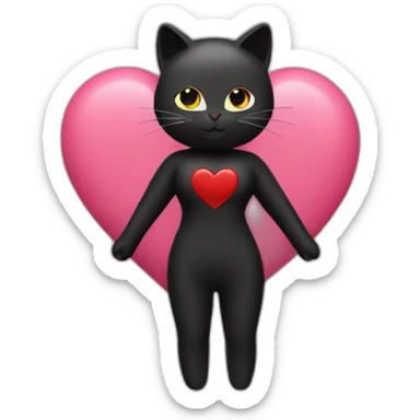 Heart-shaped catsuit sticker