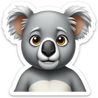 Unimpressed koala  sticker