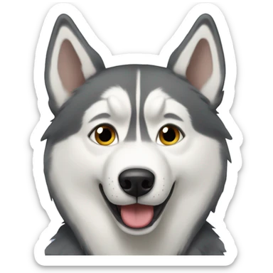 syberian husky sticker