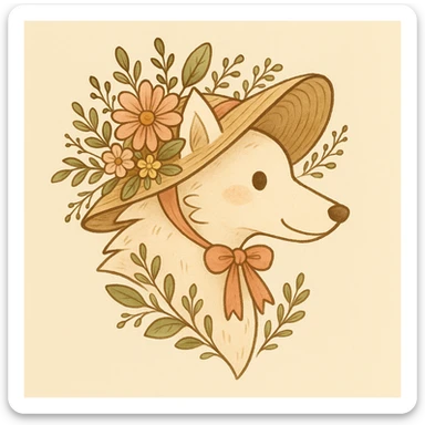 Give the Overwolf logo a cute cottagecore makeover sticker