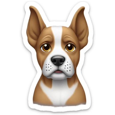 a dog with a argentina tshirt sticker