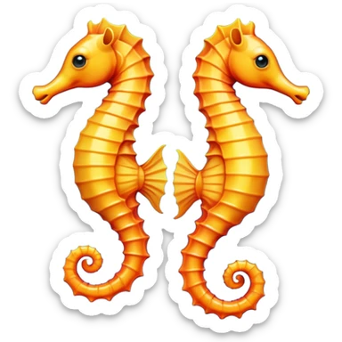 Seahorse - чтобы выглядил как настоящий эмодзи sticker