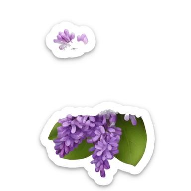 lilacs sticker