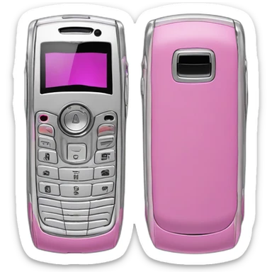 Pink Motorola Razr V3 flip-phone sticker