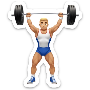 powerlifter converse shoes clean and jerk exercise sticker