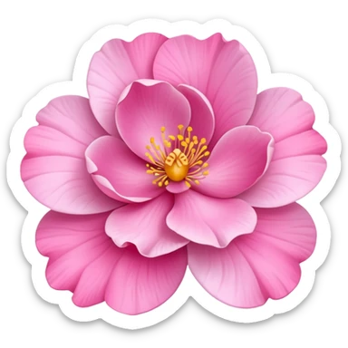 Pink chaina rose sticker