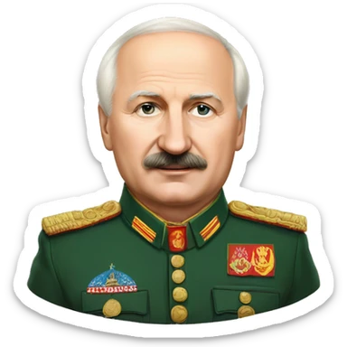 Lukashenko with potato sticker