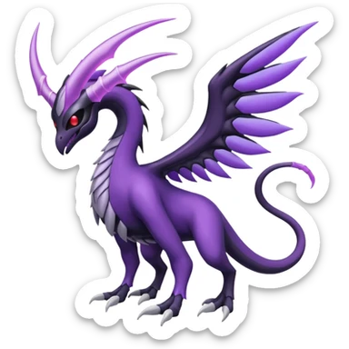 Lunala-Darkrai-Palkia-Fakémon-hybrid-creature (full body)  sticker