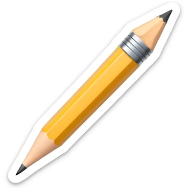 minimal pencil sticker