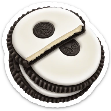 Two Oreos cookies sticker
