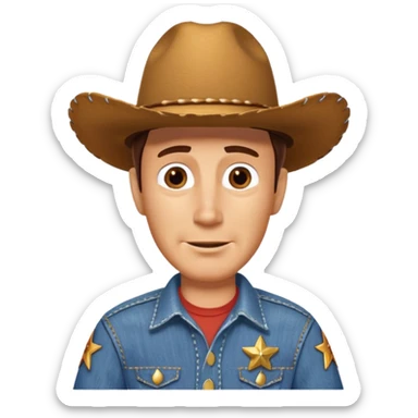 Sheriff Woody from the movie Disney Pixar's Toy Story  sticker