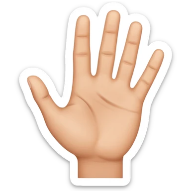 Mano abierta  sticker