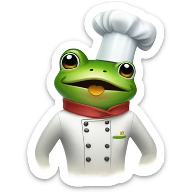 A frog doing Chefs kiss sticker