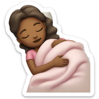 Girl sleeping sticker