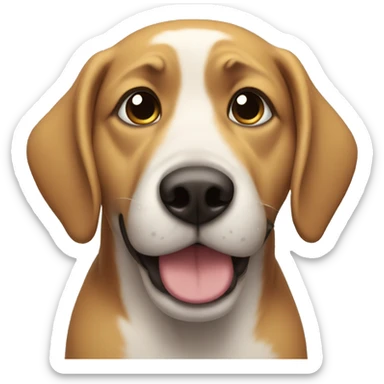 Dog as chill guy sticker